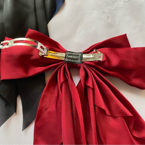 Chiffon Bow Hair Clip Classic Colors - Picture 4 of 12